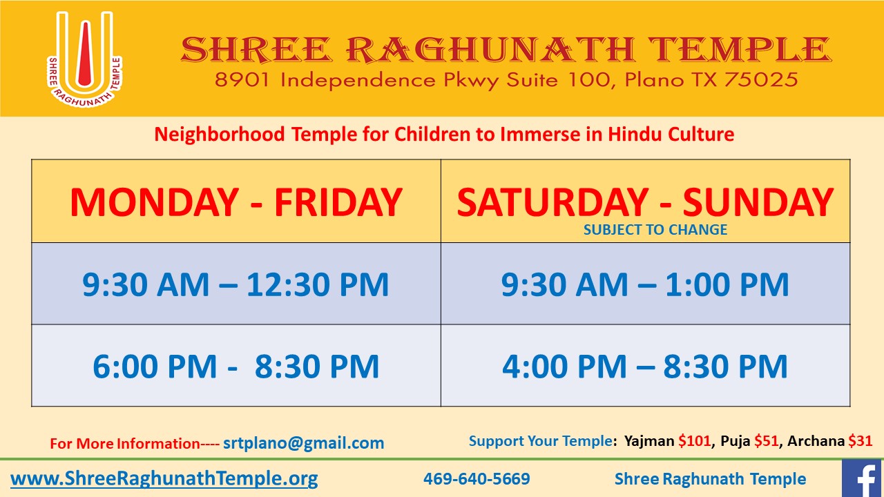 Temple Hours