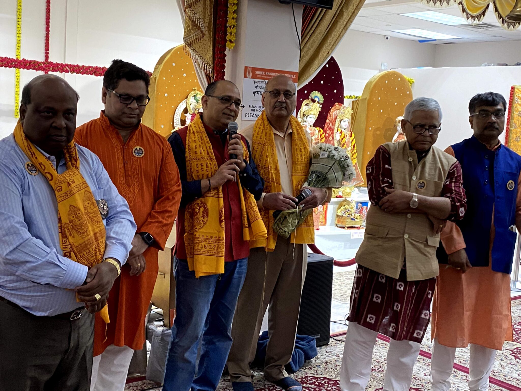Devotees in procession